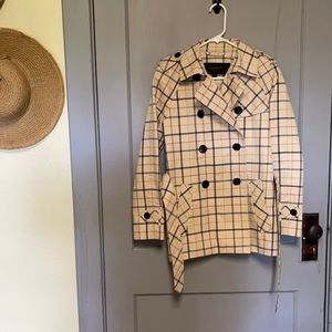 Coach Plaid Coat